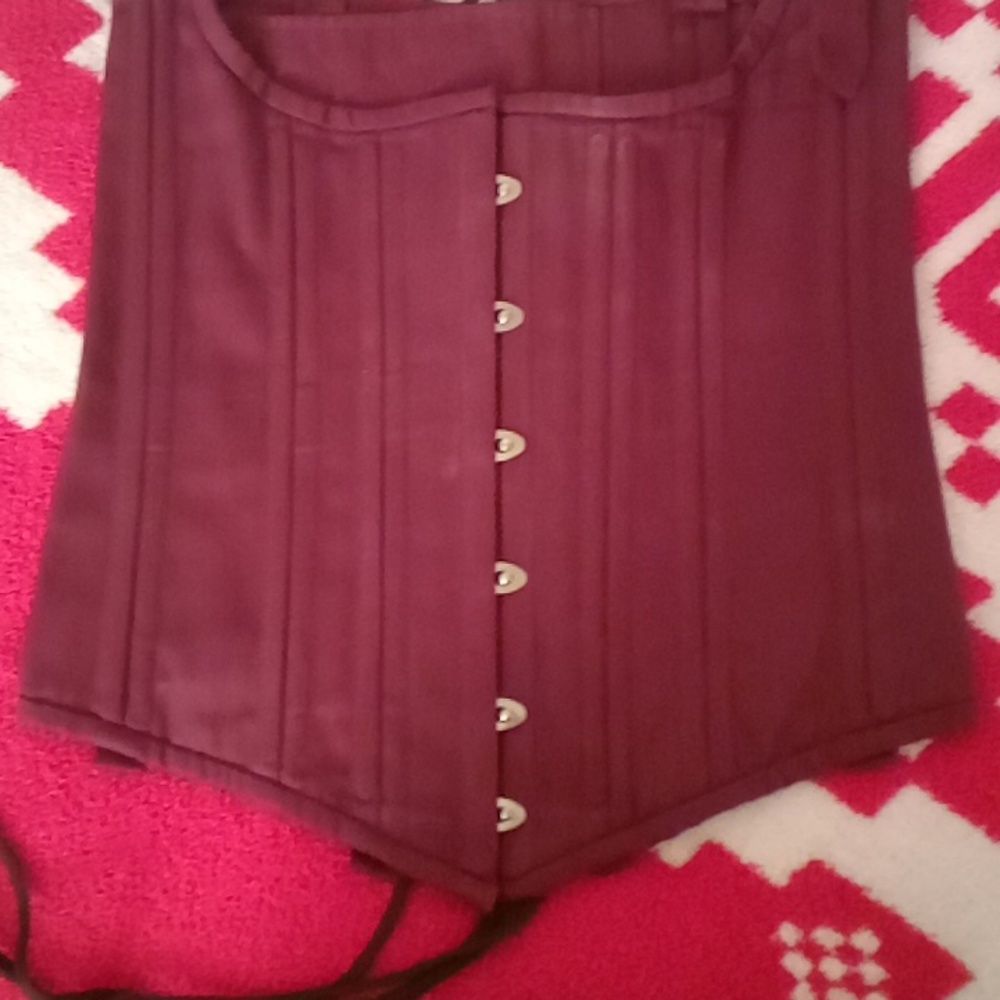 Authentic CORSET Maroon and black